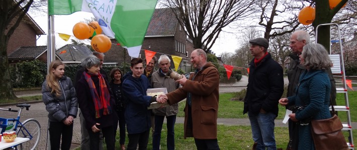 Duurzame Estafette stokje voor onze buurt